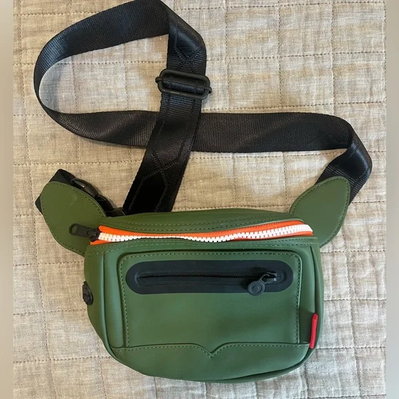 Hunter Green and Orange Crossbody Bag - 20th Anniversary Collection - Picture 1 of 8